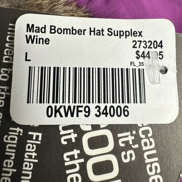 NWT Mad Bomber Women’s Purple Fur Hat. Size Large main image 9